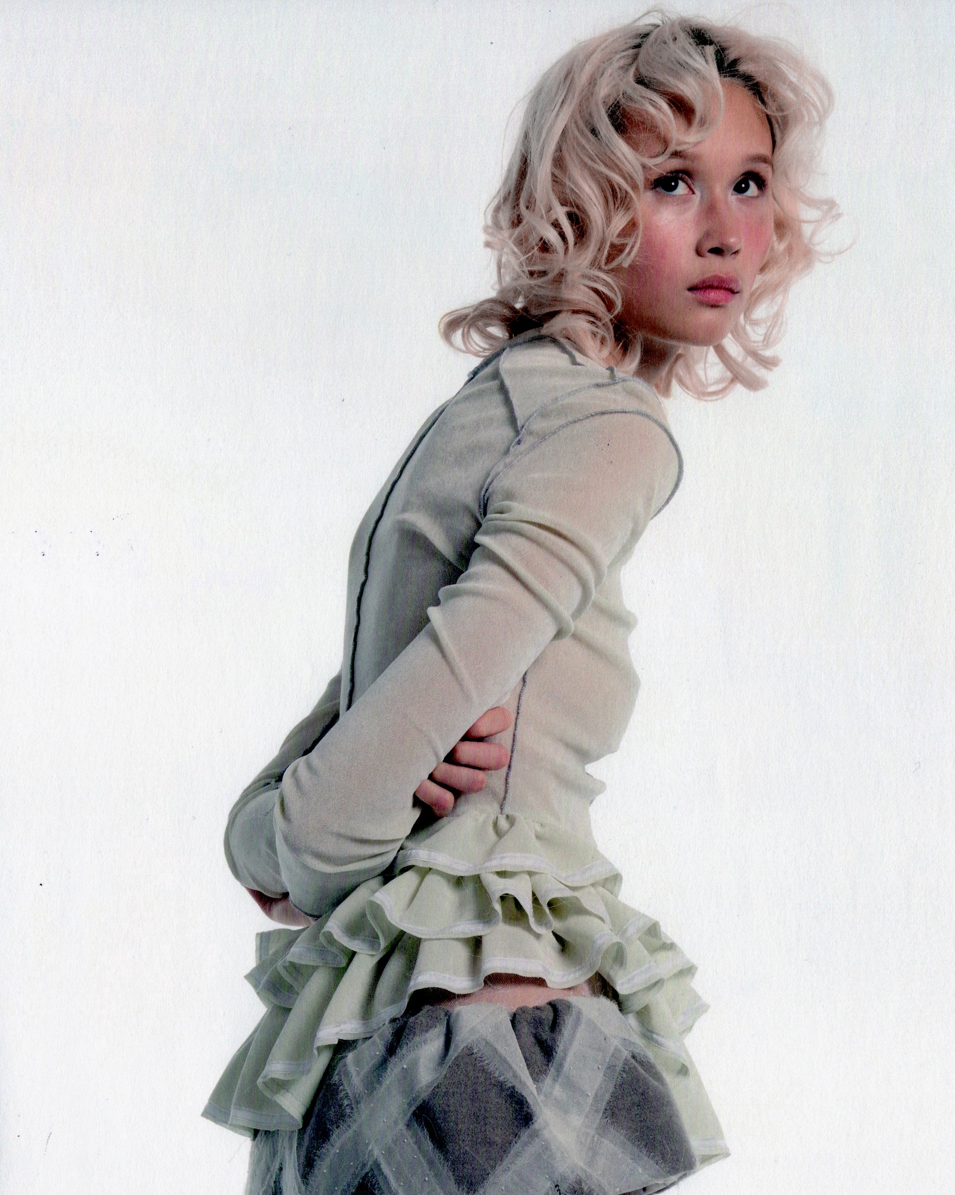 longsleeve ruffle tunic
